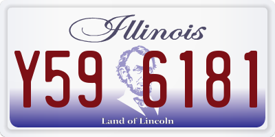 IL license plate Y596181