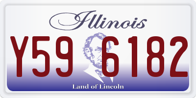 IL license plate Y596182