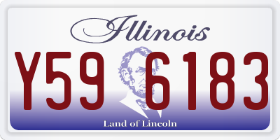 IL license plate Y596183