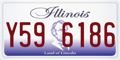 IL license plate Y596186