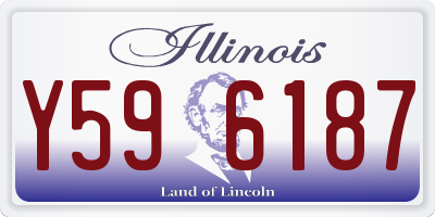 IL license plate Y596187