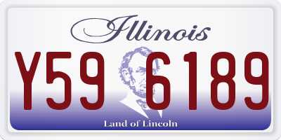 IL license plate Y596189