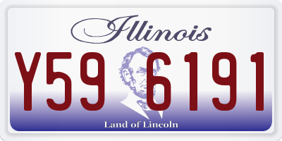 IL license plate Y596191