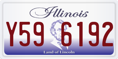 IL license plate Y596192