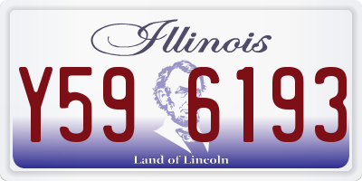 IL license plate Y596193