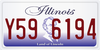 IL license plate Y596194