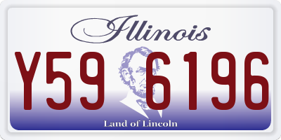 IL license plate Y596196