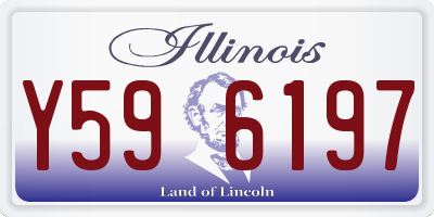 IL license plate Y596197