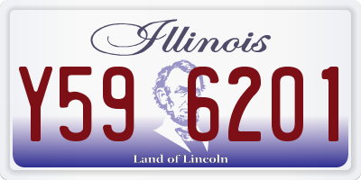 IL license plate Y596201