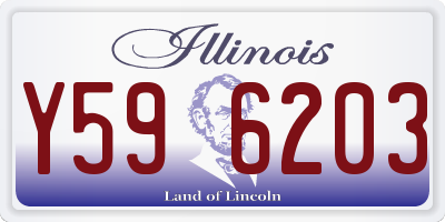 IL license plate Y596203