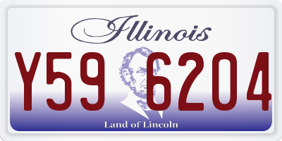 IL license plate Y596204