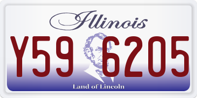 IL license plate Y596205