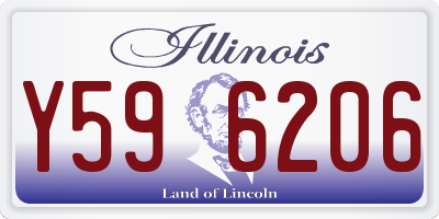 IL license plate Y596206