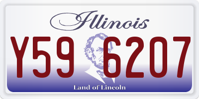 IL license plate Y596207