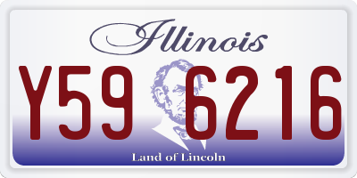 IL license plate Y596216