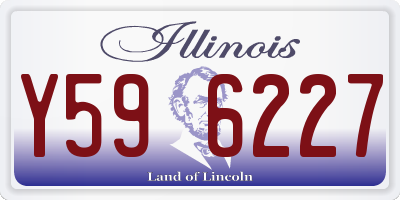 IL license plate Y596227