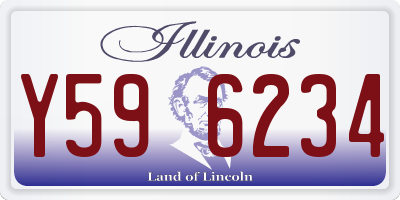 IL license plate Y596234
