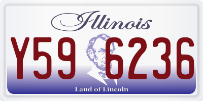 IL license plate Y596236