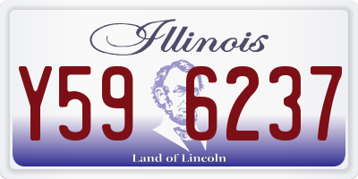 IL license plate Y596237