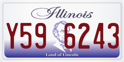 IL license plate Y596243
