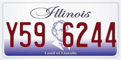 IL license plate Y596244