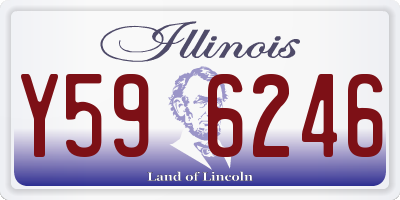 IL license plate Y596246