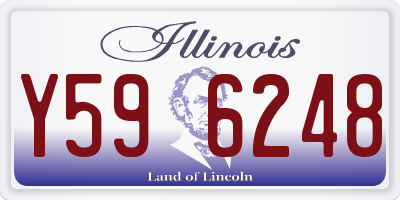 IL license plate Y596248