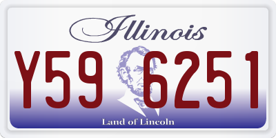 IL license plate Y596251