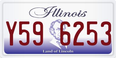 IL license plate Y596253