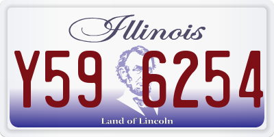 IL license plate Y596254