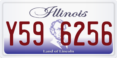 IL license plate Y596256