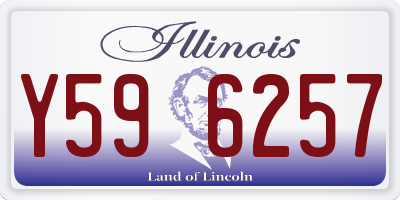IL license plate Y596257