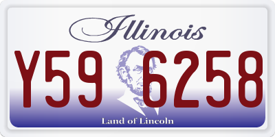 IL license plate Y596258