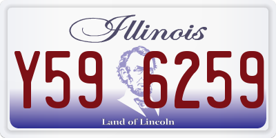 IL license plate Y596259