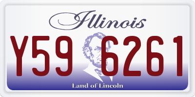 IL license plate Y596261