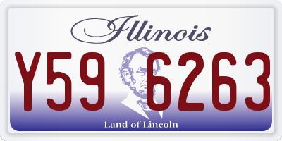 IL license plate Y596263