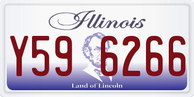 IL license plate Y596266