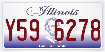IL license plate Y596278