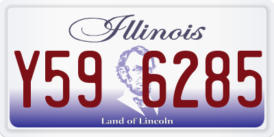 IL license plate Y596285