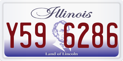 IL license plate Y596286