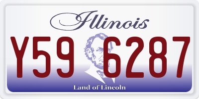 IL license plate Y596287
