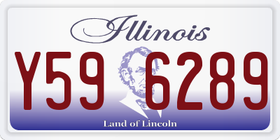 IL license plate Y596289
