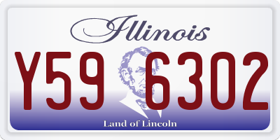 IL license plate Y596302