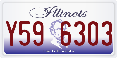 IL license plate Y596303