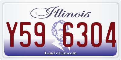IL license plate Y596304