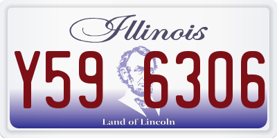 IL license plate Y596306