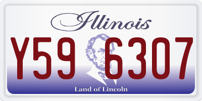 IL license plate Y596307