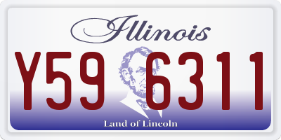 IL license plate Y596311