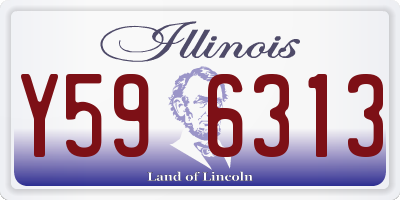 IL license plate Y596313