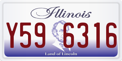IL license plate Y596316